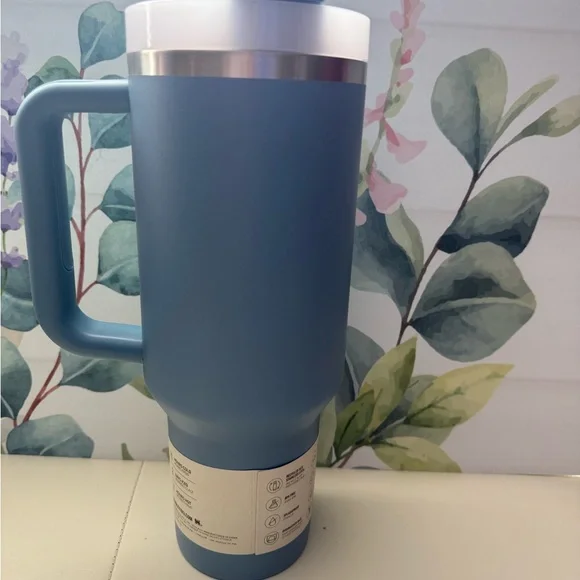 Stanley Matte Blue Tumbler with Handle - Picture 3 of 7